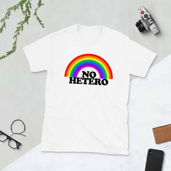 Maglietta Arcobaleno No Hetero