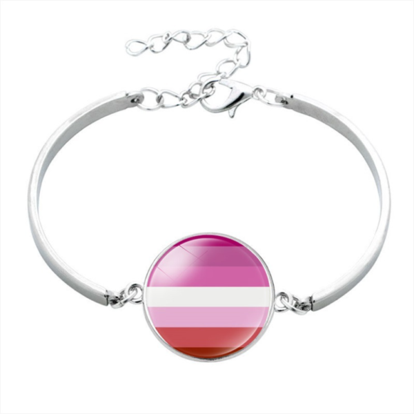 Bracciale Medaglia Bandiera Lesbica