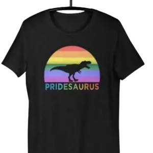 Maglietta Dinosauro LGBT Pridesaurus