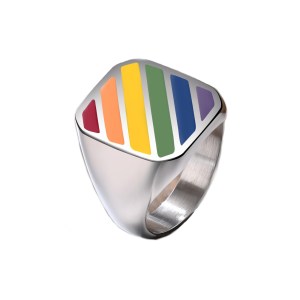 Anello cavaliere LGBT arcobaleno