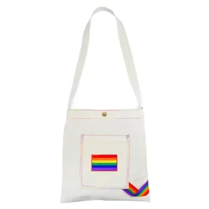 Borsa a tracolla in tessuto LGBT