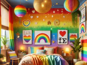 Come ridisegnare una camera da letto con un tocco LGBT